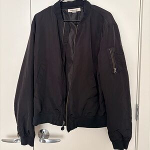 Classic Women’s Black Bomber Jacket